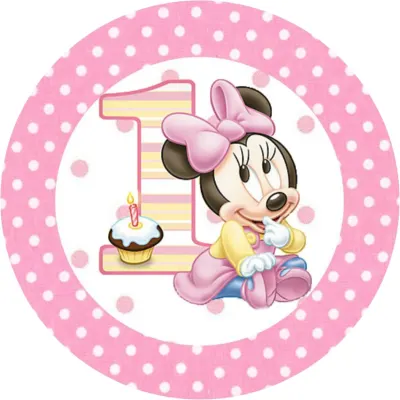 Minnie – 1. narozeniny – jedlý papír na dort