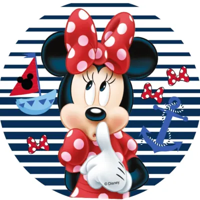 Minnie – Námořnice – jedlý papír na dort
