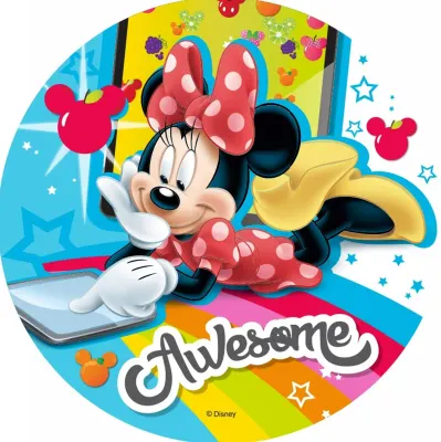 Minnie – Awesome – jedlý papír na dort