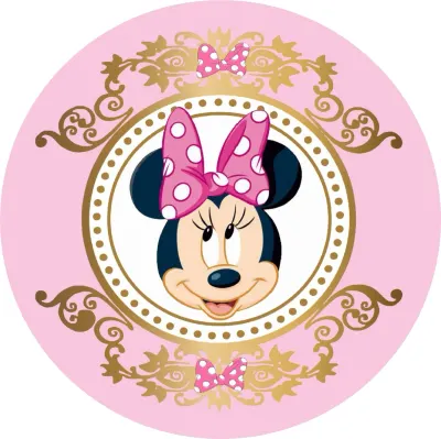 Minnie – Gold – jedlý papír na dort