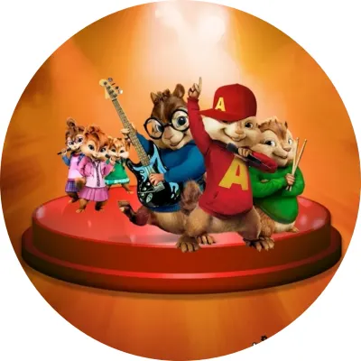 Alvin a Chipmunkové – jedlý papír na dort