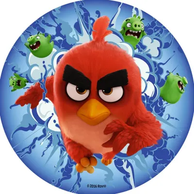 Angry Birds – Ruďoch a výbuch prasátek – jedlý papír na dort