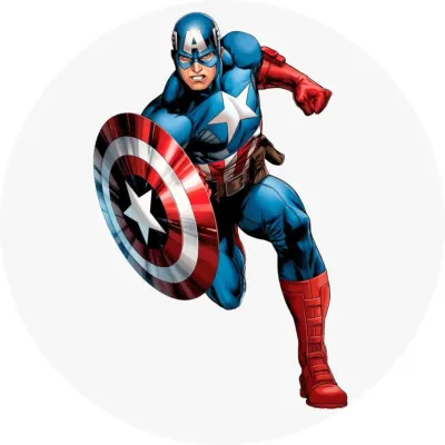 Avengers – Kapitán Amerika 2 – jedlý papír na dort