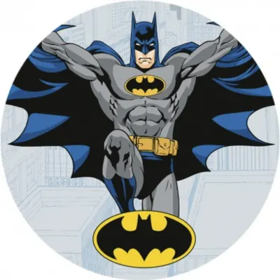Batman – letící se symbolem v oválu – jedlý papír na dort