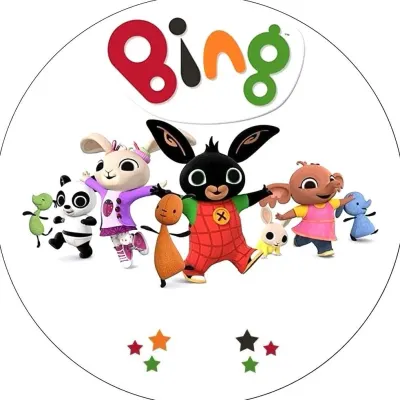 Bing – běžící se všemi kamarády – jedlý papír na dort