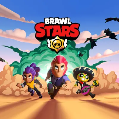 Brawl Stars – Shelly, Colt a Poco v kouři – jedlý papír na dort