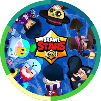 Brawl Stars – hrdinové kolem zlaté hvězdy – jedlý papír na dort