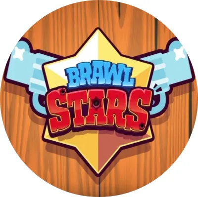 Brawl Stars – šerifská hvězda na dřevě – jedlý papír na dort