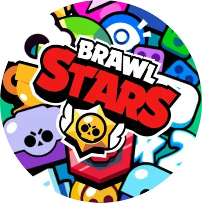Brawl Stars – velké logo a herní emotikony – jedlý papír na dort