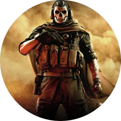 Call of Duty – Ghost s lebkovou maskou – jedlý papír na dort