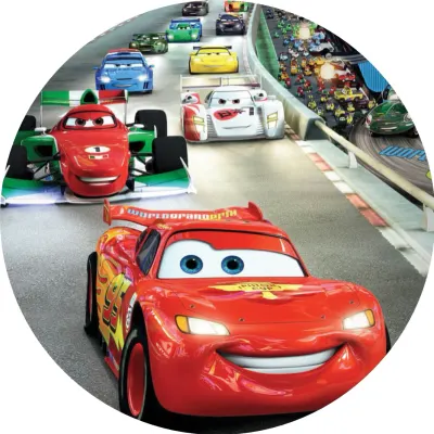 Cars – McQueen a formule na trati – jedlý papír na dort