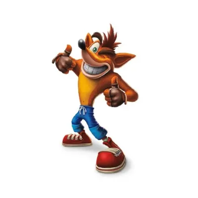 Crash Bandicoot – palce nahoru na bílém – jedlý papír na dort