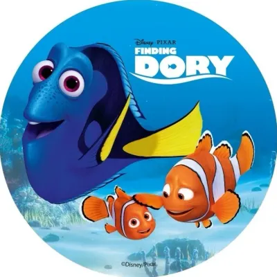 Hledá se Dory – Dory, Nemo a Marlin u dna – jedlý papír na dort