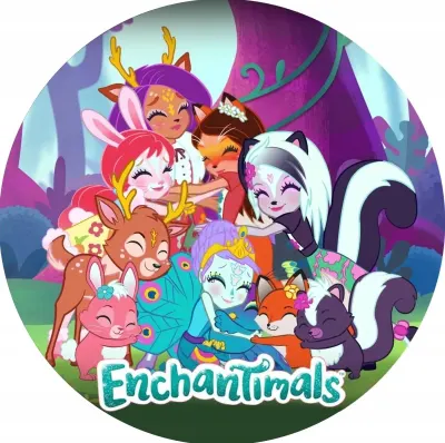 Enchantimals – kamarádky v kouzelném lese – jedlý papír na dort