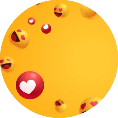 Emoji – Srdíčka – jedlý papír na dort