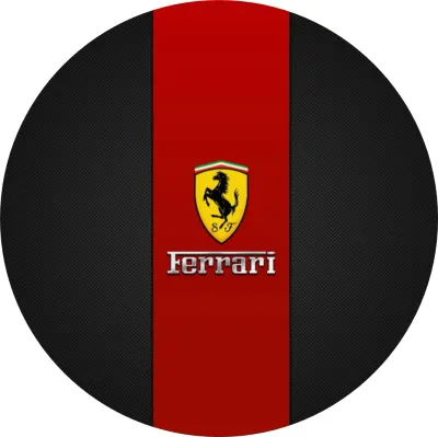 Ferrari – erb na pruhu s karbonovým pozadím – jedlý papír na dort