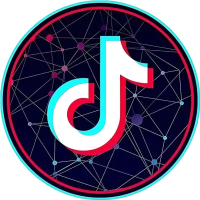 TikTok – 3D nota a geometrická světelná síť – jedlý papír na dort