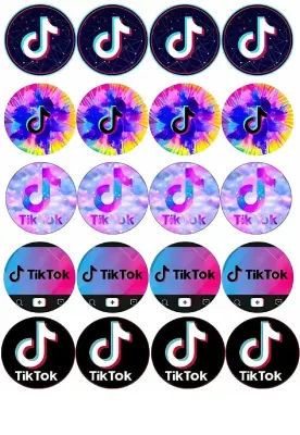 TikTok cupcakes – jedlá kolečka na cupcakes