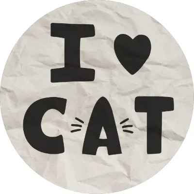 I Love You – cat – jedlý papír na dort