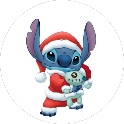 Lilo & Stitch – Stitch s panenkou Scrump – jedlý papír na dort