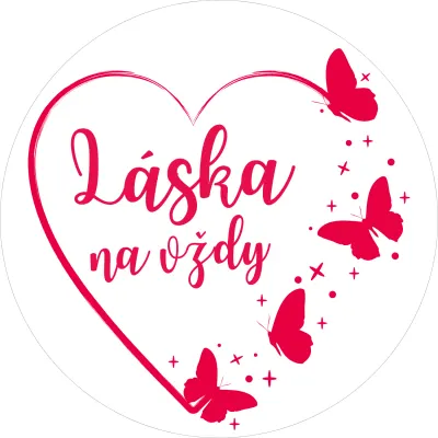Láska na vždy – jedlý papír na dort