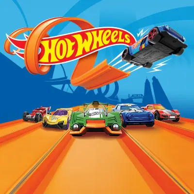Hot Wheels – zelený sporťák a závoďáci na trati – obdélníkový jedlý papír na dort