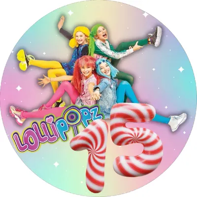 Lollipopz s číslovkou – jedlý papír na dort
