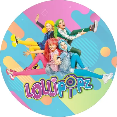 Lollipopz – geometrické tvary a bubliny – jedlý papír na dort
