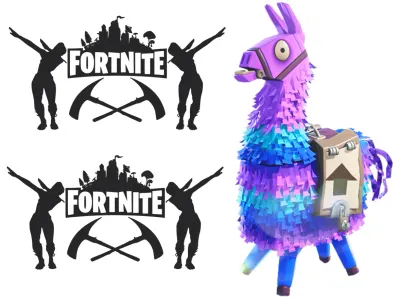 Fortnite LAMA – jedlá kolečka na cupcakes