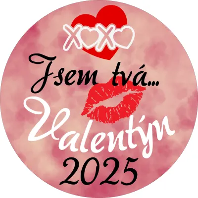 Valentýn 2025 – jsem tvá – jedlý papír na dort