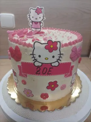 Fotka od zákaznice Bronislava – Jedlý papír HELLO KITTY máme jako jedlý papír i fondán