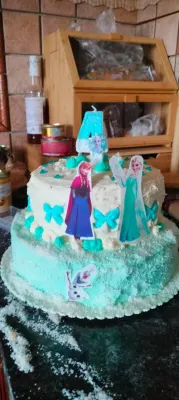 Fotka od zákaznice Petra – Jedlý papír FROZEN v nabídce jedlý papír i fondán