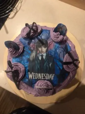 Fotka od zákaznice Martina – Jedlý papír WEDNESDAY ★ oblíbený tisk na jedlý papír