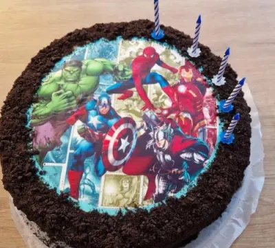 Fotka od zákaznice Blanka – Jedlý papír AVENGERS máme jako jedlý papír i fondán