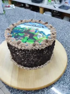 Fotka od zákaznice Iveta – Obrázek na jedlém papíru: MINECRAFT v nabídce jedlý papír i fondán