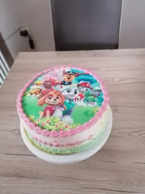 Fotka od zákaznice Renata – Jedlý papír PAW PATROL - TLAPKOVÁ PATROLA máme jako jedlý papír i fondán
