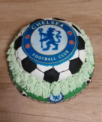 Fotka od zákaznice Monika – Jedlý papír - obrázek na dort - kruh: CHELSEA FC