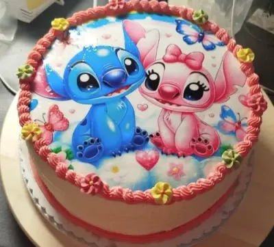 Fotka od zákaznice Natálie – Jedlý papír LILO A STITCH ★ oblíbený tisk na jedlý papír