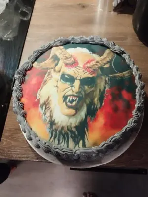 Fotka od zákaznice Gabriela – Jedlý papír Krampus - čert - ďábel - halloween tisk na jedlý papír | expresní dodání