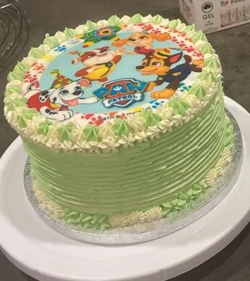 Fotka od zákaznice Eva – Jedlý papír Paw Patrol aneb Tlapková patrola - Happy Birthday A) v nabídce jedlý papír i fondán