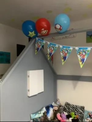 Fotka od zákaznice Lucie – Nafukovací balónky Super Mario 27,5cm 6ks - Amscan