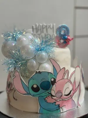 Fotka od zákaznice Kateřina – Jedlý papír Lilo & Stitch k výřezu tisk na jedlý papír | expresní dodání