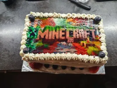 Fotka od zákaznice Jana – Jedlý papír MINECRAFT ★ oblíbený tisk na jedlý papír