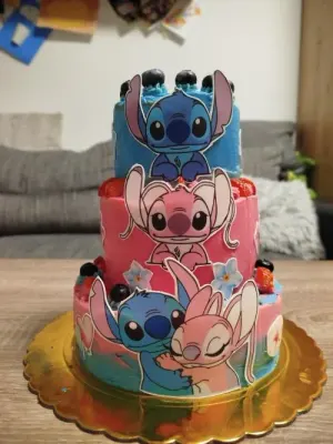 Fotka od zákaznice tereza – Jedlý papír Lilo & Stitch k výřezu tisk na jedlý papír | expresní dodání