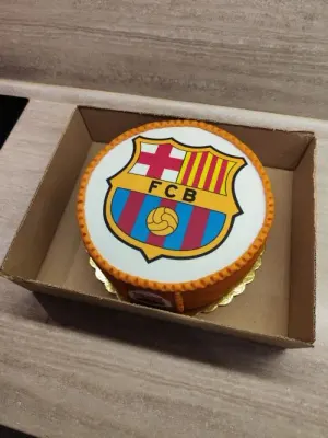 Fotka od zákaznice Šárka – Obrázek na jedlém papíru: FC Barcelona (FCB) v nabídce jedlý papír i fondán