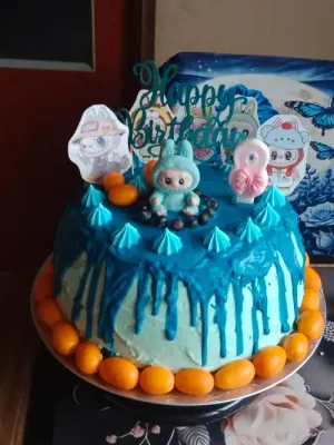 Fotka od zákaznice Jana – Mini pusinky modré 9ks - I LOVE CAKES
