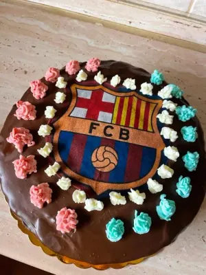 Fotka od zákaznice Monika – Jedlý papír FC BARCELONA - TMAVÝ máme jako jedlý papír i fondán