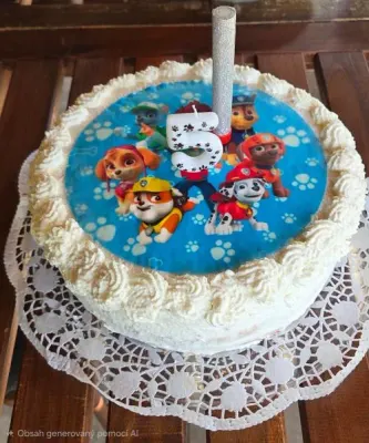 Fotka od zákaznice Iveta – Jedlý papír PAW PATROL - TLAPKOVÁ PATROLA máme jako jedlý papír i fondán