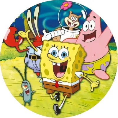 SpongeBob – SpongeBob a přátelé z Bikini Bottom – jedlý papír na dort