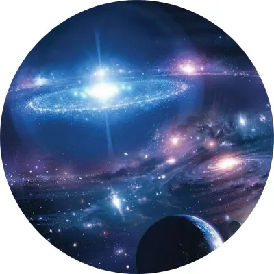 Vesmír – zářící galaxie a hvězdy – jedlý papír na dort